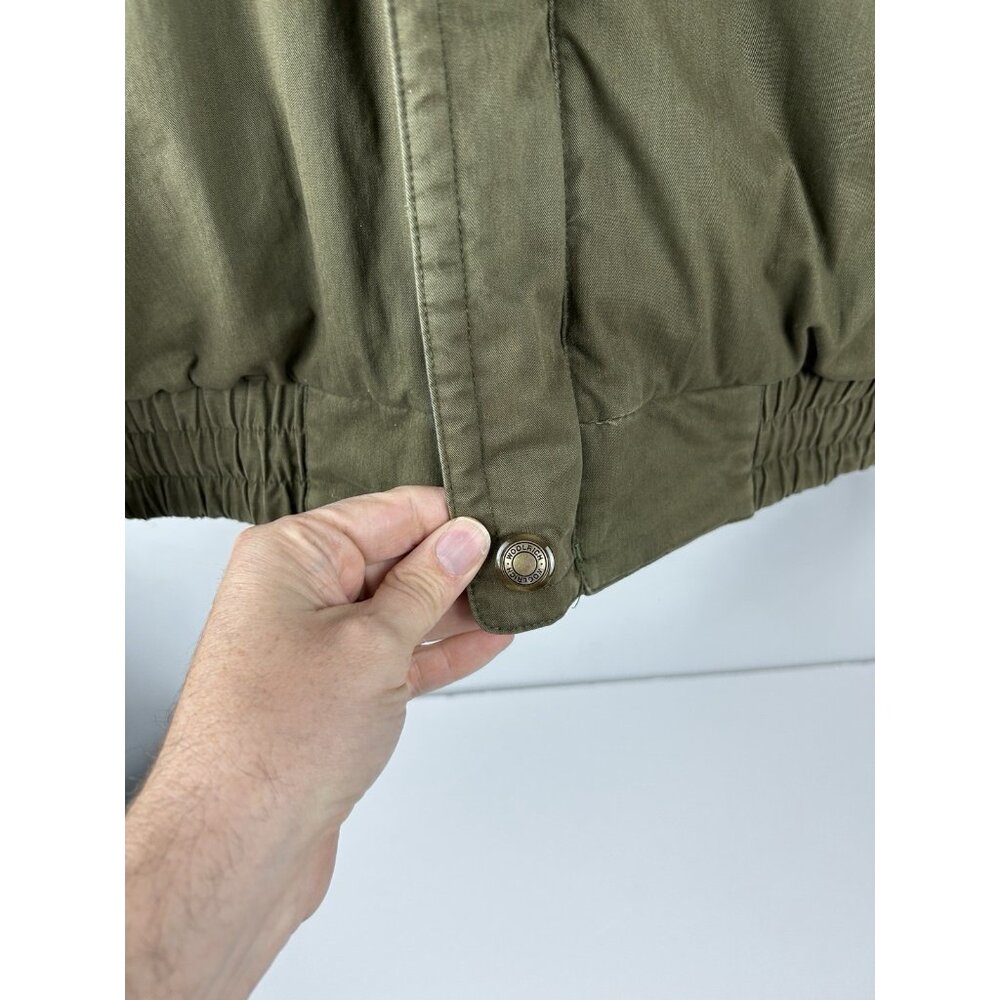 Vintage Woolrich Men's Bomber Chore  Coat Size Large Olive Green - Picture 3 of 14